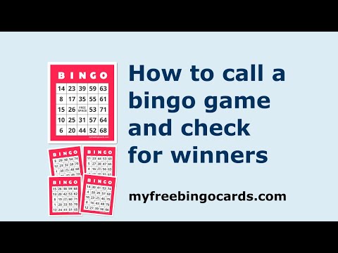 How to call a bingo game - NEW VIDEO AVAILABLE - SEE DESCRIPTION
